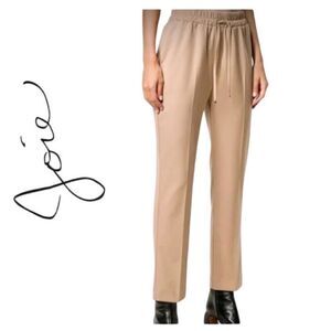 Joie Tan Pull On Pants High Waisted Trousers Size Medium Career
